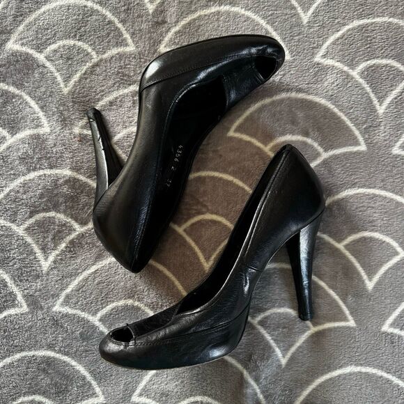 Pedro Garcia España High Black Women's Heels Sz 37 (US 6.5) - Picture 6 of 12